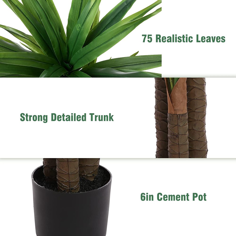 Artificial Dracaena Indoor Plant: image 5