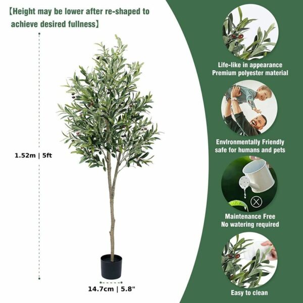 faux artificial olive tree